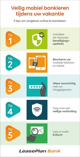 Veilig mobiel bankeren op vakantie